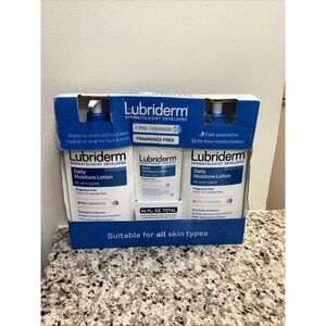 Lubriderm Daily Moisture Lotion Multipack, Fragrance Free, Total 54 fl oz